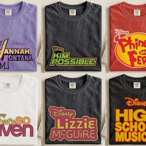 Disney Channel Movie Logo passendes Shirt, Disneyland Familie passendes Shirt, High School Musical Phineas und Ferb Shirt, BTW Familien Reise T-Shirt