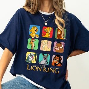Disney The Lion King Group Characters Comfort Colors Shirt, Animal Kingdom Shirt, Disneyland Family Matching Shirt, Disney Vacation Trip Tee