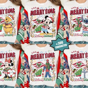Disney Mickey and Friends Very Merrytime Cruise Ship Christmas T-Shirt, Disney Cruise Family Christmas Shirt, Disney Dream Fantasy Magic Tee