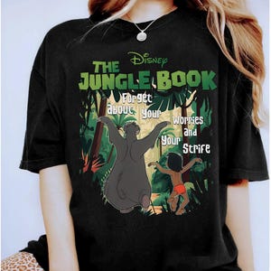 Disney The Jungle Book The Bare Necessities Baloo and Mowgli T-Shirt, Disneyland Family Matching Shirt, Animal Kingdom Disney Mowgli Shirt,