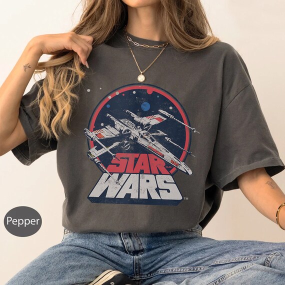 Star Wars X-wing Starfighter Vintage T-shirt, Retro Star