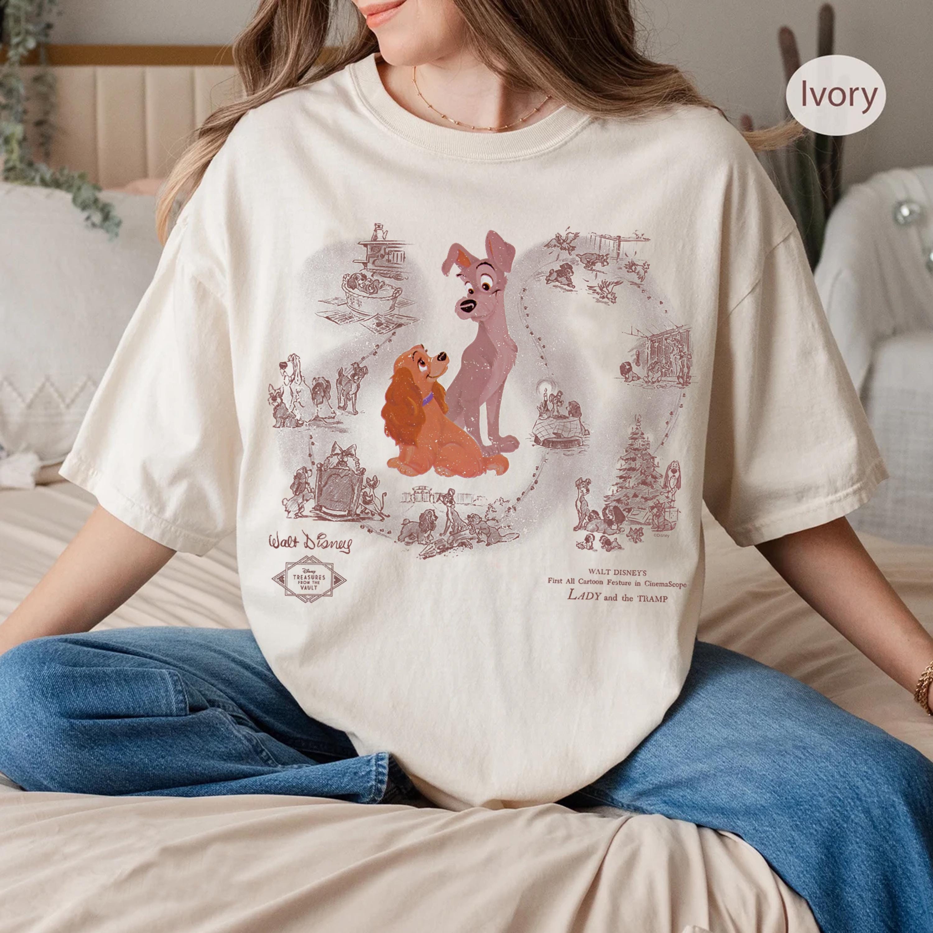 Disney Lady and the Tramp Vintage T-shirt, Lady and the Tramp