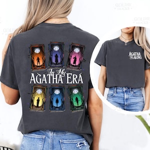 Chemise Marvel Show Agatha All Along In My Agatha Era, chemise Marvel Agatha Witch, cartes de tarot Lilia Agatha Harkness Rio Vidal, t-shirt Marvel Fan