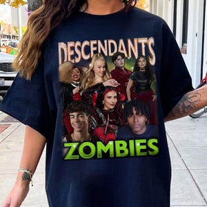 Disney Descendants Zombies Worlds Collide Tour All Characters T-Shirt, Disneyland Summer Tour 2025 Shirt, Zombies Tour Summer Music Festival