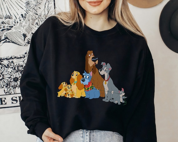 ディズニー「わんわん物語」犬Tシャツ、「わんわん物語」シャツ