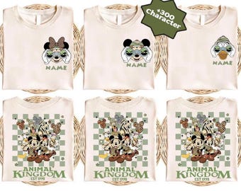 Camiseta a juego de Mickey y sus amigos en modo safari de Animal Kingdom, camiseta a juego familiar de Disneyland, camiseta de WDW, camiseta de Animal Kingdom