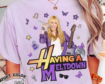 Disney Channel Hannah Montana Having a Meltdown T-Shirt, Hannah Montana Fan Tee, Disneyland Family Matching Shirt, Disney Teenager Movie Tee