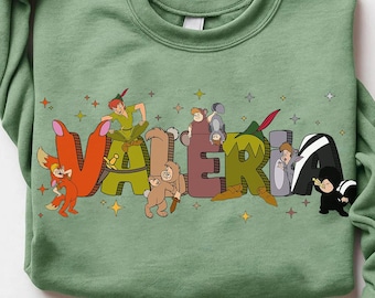 Custom Name Disney Peter Pan and The Lost Boys Themed T-Shirt, Disney Peter Pan Shirt, Disneyland Family Matching Shirt, Magic Kingdom Shirt