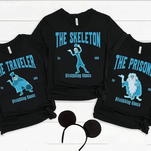 The Haunted Mansion Hitchhiking Ghosts Matching T-Shirt, Disneyland Halloween Party Shirt, Disney Spooky Season, Disney Haunted Mansion Tee