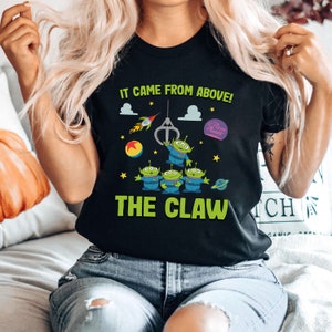 Disney Pixar Toy Story Aliens It Came From Above The Claw Shirt, Toy Story Land Shirt, Disney Family Vacation, Little Green Aliens Shirt