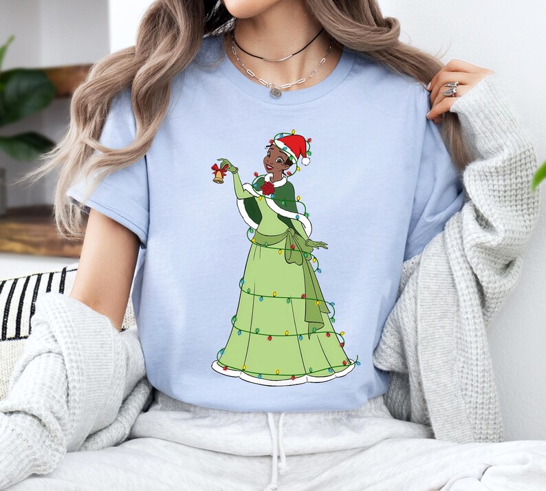 Disney Princess Christmas Lights Matching Group Tshirt, Mickey's Very