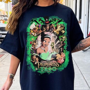 Disney Princess and The Frog Characters Group Portrait T-Shirt, Disney Princess Tiana Shirt, Disneyland Family Matching Shirt, WDW Trip Tee