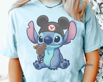 Disney Teddy Stitch Mickey Ears Snack T-Shirt, Disneyland Family Matching Shirt, Magic Kingdom Tee, Disney Birthday Boy Girl Gift, WDW Tee