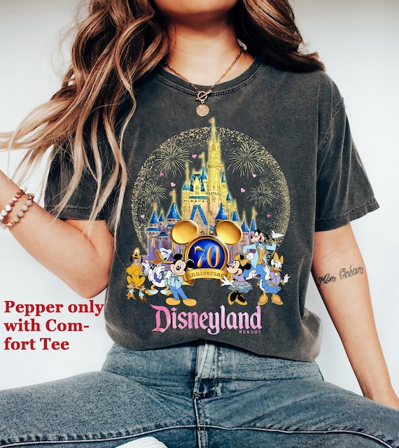 シャツ　DISNEYLAND RESORT 70TH CELEBRATION Disneyland 70th Anniversary Logo Spirit Jersey for Adults