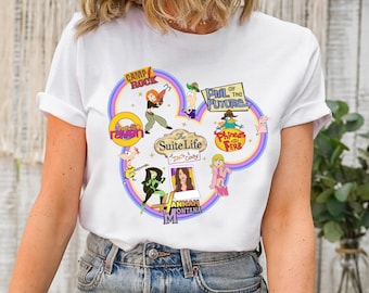 Disney Channel Movies Mickey Head T-Shirt, Disneyland Family Matching Shirt, Disney Lizzie McGuire Hannah Montana Camp Rock Shirt, WDW Tee