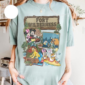 Disney Mickey and Friends Fort Wilderness Camping T-Shirt, WDW Campground Tee Disneyland Resort Family Matching ,Family Camping Matching Tee