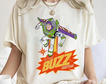 Disney Pixar Toy Story Buzz Lightyear Vintage Poster Shirt, Buzz Lightyear Portrait Shirt, Disneyland Family Matching Shirt, Magic Kingdom