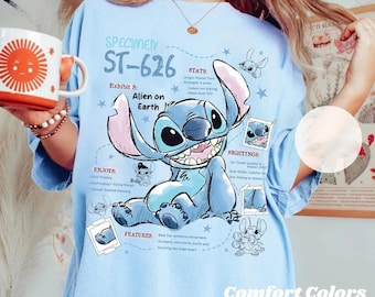 Disney Lilo & Stitch Movie 2026 Characteristics Sketch T-Shirt , Disneyland Family Matching Shirt, Magic Kingdom Tee, Disney Birthday Gifts