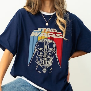 Star Wars Vintage Darth Vader T-Shirt, Disney Star Wars Darth Vader Shirt, Disneyland Family Matching Shirt, Galaxy&#39;s Edge ,Star Wars Fan