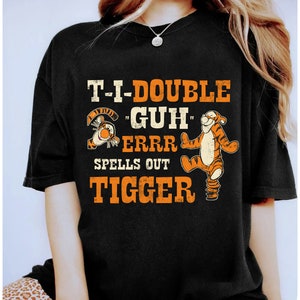Retro Tigger Spells Out Tigger Shirt, Disney Winnie The Pooh T-Shirt, Disneyland Family Matching Shirt, Magic Kingdom, WDW Trip Tee