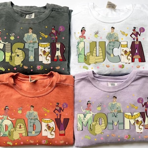 Personalized Disney The Princess And The Frog Themed T-Shirt, Disney Princess Tiana Shirt, Disneyland Family Matching Shirt, WDW Trip Shirt