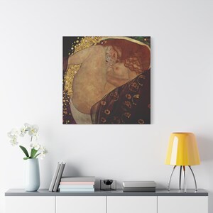 Danae By Gustav Klimt Canvas High-Quality Wall Art Painting Print Home Decor Artistic Masterpiece Fine Art Reproduction
