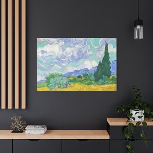 Cypresses By Vincent van Gogh Canvas High-Quality Wall Art Painting Print Home Decor Artistic Masterpiece Fine Art Reproduction