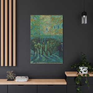 Prisoners Exercising By Vincent van Gogh Canvas High-Quality Wall Art Painting Print Home Decor Artistic Masterpiece Fine Art Reproduction