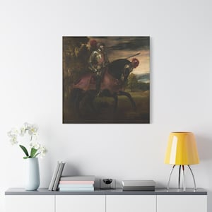 Equestrian Portrait of Charles V By Caravaggio Canvas High-Quality Wall Art Painting Print Home Decor Artistic Masterpiece Fine Art
