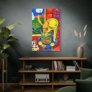 The Cat with Red Fish By Henri Matisse Canvas High-Quality Wall Art Painting Print Home Decor Artistic Masterpiece Fine Art Reproduction