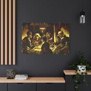 The Potato Eaters By Vincent van Gogh Canvas High-Quality Wall Art Painting Print Home Decor Artistic Masterpiece Fine Art Reproduction