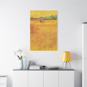 Arles: View from the Wheat Fields By Vincent van Gogh Canvas High-Quality Wall Art Painting Print Home Decor Artistic Masterpiece Fine Art