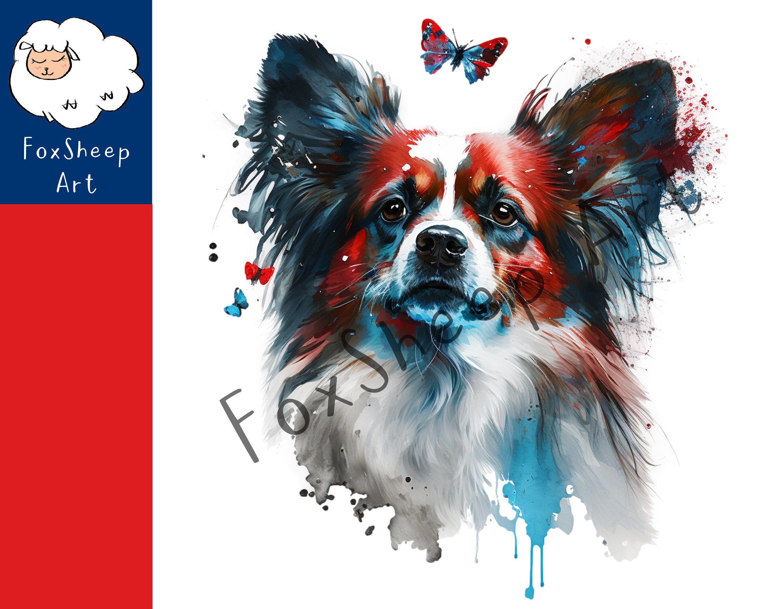 9 Papillon Dog Clipart High-quality PNG Image, Print, Paper, Art, Craft ...