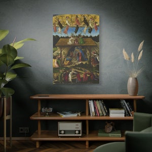 The Mystical Nativity By Sandro Botticelli Canvas High-Quality Wall Art Painting Print Home Decor Artistic Masterpiece Fine Art Reproduction