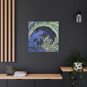 Feminine Wave By Katsushika Hokusai Canvas High-Quality Wall Art Painting Print Home Decor Artistic Masterpiece Fine Art Reproduction