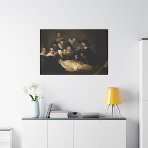 The Anatomy Lesson of Dr. Nicolaes Tulp By Rembrandt Canvas High-Quality Wall Art Painting Print Home Decor Artistic Masterpiece Fine Art