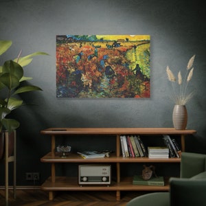 The Red Vineyard By Vincent van Gogh Canvas High-Quality Wall Art Painting Print Home Decor Artistic Masterpiece Fine Art Reproduction
