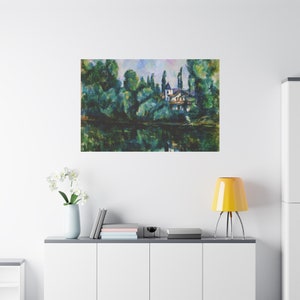 Banks of the Marne By Paul Cézanne Canvas High-Quality Wall Art Painting Print Home Decor Artistic Masterpiece Fine Art Reproduction