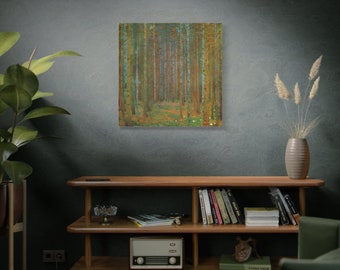 Fir Forest I By Gustav Klimt Canvas High-Quality Wall Art Painting Print Home Decor Artistic Masterpiece Fine Art Reproduction