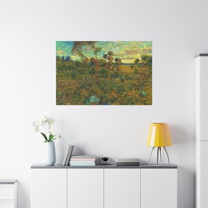 Sunset at Montmajour By Vincent van Gogh Canvas High-Quality Wall Art Painting Print Home Decor Artistic Masterpiece Fine Art Reproduction