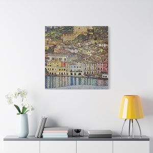 Malcesine on Lake Garda By Gustav Klimt Canvas High-Quality Wall Art Painting Print Home Decor Artistic Masterpiece Fine Art Reproduction