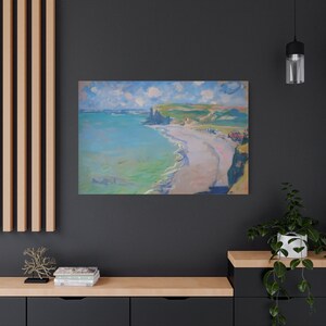 Beach in Pourville By Claude Monet Canvas High-Quality Wall Art Painting Print Home Decor Artistic Masterpiece Fine Art Reproduction