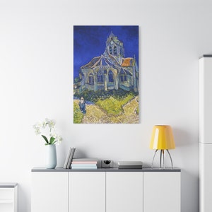 The Church at Auvers By Vincent van Gogh Canvas High-Quality Wall Art Painting Print Home Decor Artistic Masterpiece Fine Art Reproduction