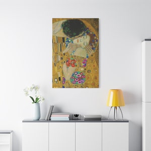 Il Bacio By Gustav Klimt Canvas High-Quality Wall Art Painting Print Home Decor Artistic Masterpiece Fine Art Reproduction