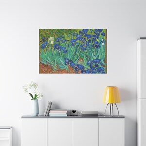 Irises By Vincent van Gogh Canvas High-Quality Wall Art Painting Print Home Decor Artistic Masterpiece Fine Art Reproduction