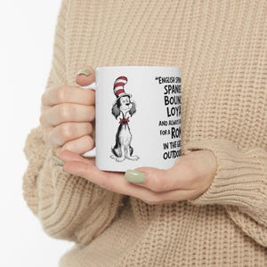 Cute English Springer Spaniel Art on White Ceramic Coffee Mug Cup, Dog Lover Gift for Coffee & Tea Fans