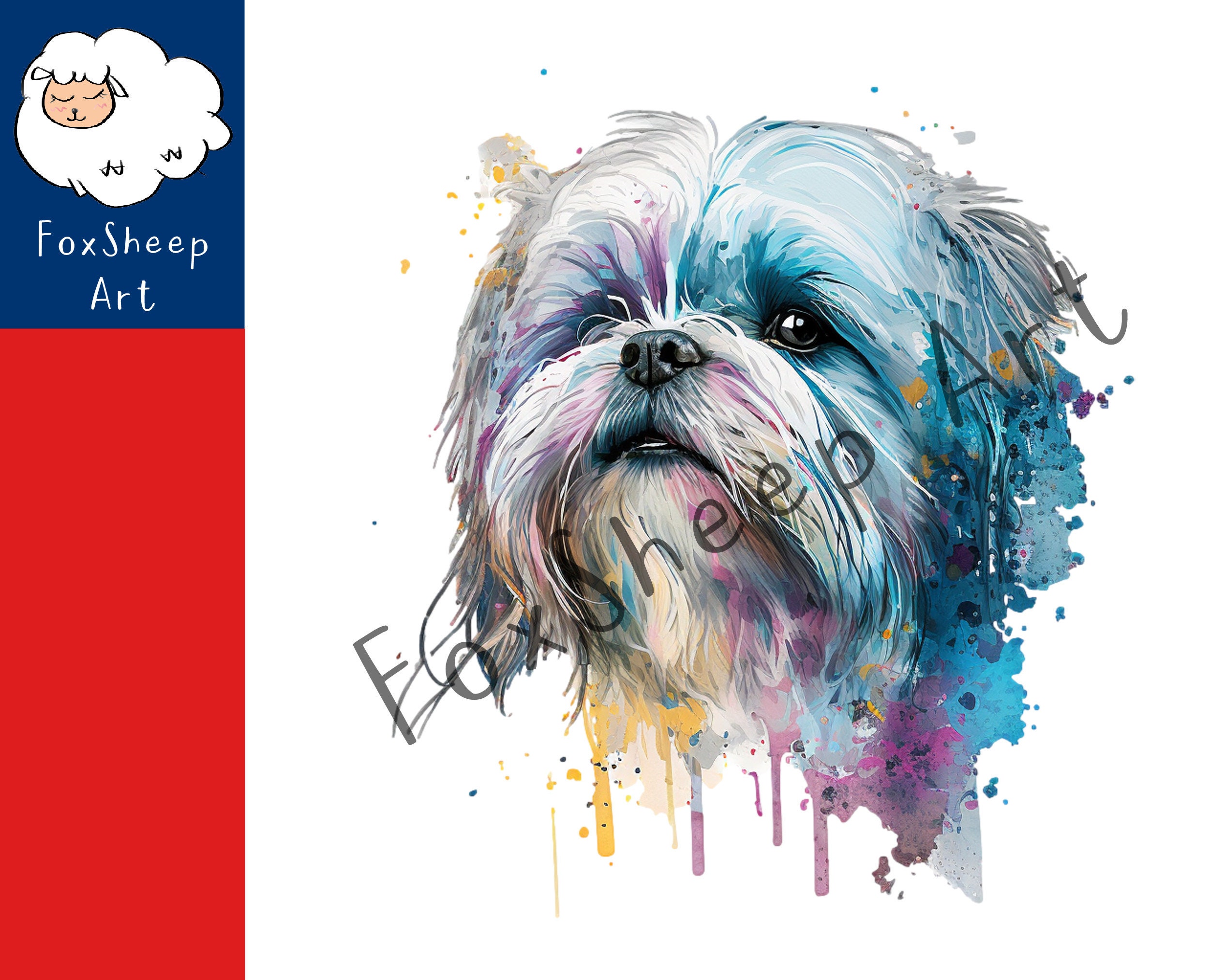 9 Maltese Shih Tzu Dog Clipart High-quality PNG Image, Print, Paper ...