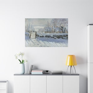 The Magpie By Claude Monet Canvas High-Quality Wall Art Painting Print Home Decor Artistic Masterpiece Fine Art Reproduction