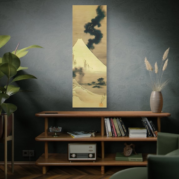 Dragon Flying Over Mount Fuji by Katsushika Hokusai Canvas High