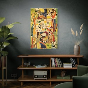 La tazza da tè di Jackson Pollock tela di alta qualità pittura artistica da parete stampa decorazione per la casa capolavoro artistico riproduzione artistica